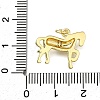Brass Micro Pave Clear Cubic Zirconia Pendants X1-ZIRC-I070-061G-3