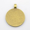 Alloy Pendant Cabochon Settings PALLOY-S602-AB-LF-2