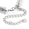 304 Stainless Steel Mesh Chain Choker Necklaces for Women NJEW-U012-03P-02-4