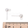 925 Sterling Silver Stud Earring Findings STER-S002-50-3