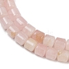 Natural Rose Quartz Beads Strands G-G275-D09-10x10mm-4