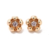 Brass & Cubic Zirconia Pendants KK-Q773-16G-02-2