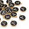 Golden Plated Alloy Charms LS-ENAM-S118-02Y-4