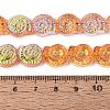 Electroplate Transparent Glass Beads Strands EGLA-Q136-02A-06-4