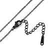 Halloween Series 202 Stainless Steel Cable Chain Spider Pendant Necklaces NJEW-S005-01B-G-3