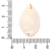 Printed Natural Cowrie Shell Pendants STAS-Z168-03G-01-3