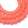 Baking Painted Imitation Jade Glass Round Bead Strands DGLA-Q021-10mm-31-1