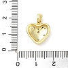 Brass Micro Pave Cubic Zirconia Pendants KK-F877-25G-3