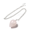 Natural Rose Quartz Dowsing Pendulums G-R492-01S-01-2