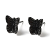 Hypoallergenic Bioceramics Zirconia Ceramic Butterfly Stud Earrings EJEW-C065-01D-3