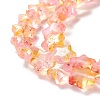 Transparent Glass Beads Strand X1-GLAA-F112-04I-4