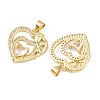 Mother's Day Brass Cubic Zirconia Pendants KK-L251-07G-07-2