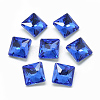 Pointed Back Glass Rhinestone Cabochons RGLA-T027-10x10mm-12-1