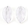 Transparent Glass Petal Beads GLAA-N001-20-4