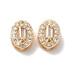 Brass Micro Pave Clear Cubic Zirconia Beads KK-G503-18G-1