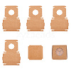 Square Kraft Paper Jewelry Storage Boxes CON-TAC0001-04A-2