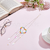 1Pc Colorful Glass Beaded Woven Net Suncatchers AJEW-CY0001-95A-7