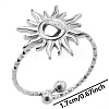 Stainless Steel Sun Cuff Ring for Unisex X-UQ4769-1-1