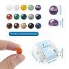 Fashewelry 30Pcs 15 Style Natural & Synthetic Gemstone Cabochons G-FW0001-12B-3