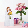 Mother & Daughter Resin Sculpture Display Decorations DJEW-WH0053-82A-4
