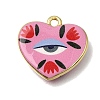 Printed Brass Pendants KK-CBAE379-02G-B-1