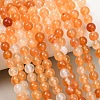 Natural Carnelian Beads Strands G-N0006-6mm-17-2
