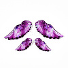 Epoxy Resin Wing Pendants FIND-N005-64D-2