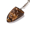 Natural Tiger Eye Sailor's Knot Pendant Keychain KEYC-E038-03P-04-4