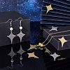 16Pcs 4 Style 304 Stainless Steel Pendants STAS-UN0038-32-4