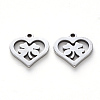 Non-Tarnish 201 Stainless Steel Charms X-STAS-N092-82-2