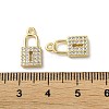 Brass Micro Pave Cubic Zirconia Pendants KK-F872-16G-01-3
