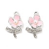 Alloy Rhinestone Enamel Pendants ENAM-K020-01A-2