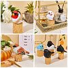 Wooden Birds and Tree Stump Ornaments JX727A-7