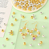 600Pcs 2 Colors CCB Plastic Beads CCB-PA0001-04D-5