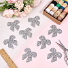 15Pcs Rhinestone Embroider Self-adhesion Thread Iron on/Sew On Patches PATC-ME0001-41A-4