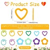 96Pcs 12 Styles Plastic Knittings Tool DIY-FS0010-60-3