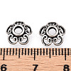 Tibetan Style 925 Sterling Silver Bead Caps STER-T007-71AS-2