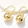 Teardrop Brass Dangle Earrings EJEW-B132-06G-2