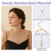 4Pcs 4 Styles Brass Braided Macrame Pouch Empty Stone Holder Bracelet Making & Necklaces Making Set for Women SJEW-DC00001-3
