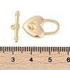 Brass Toggle Clasps KK-K391-18G-4