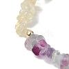 Pisces Guardian Gemstone Stretch Bracelets BJEW-JB11108-02-4