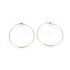 304 Stainless Steel Hoop Earrings Findings X-STAS-F227-54E-G-1