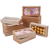 Cardboard Drawer Gift Storage Boxes with Clear Cover CON-WH0092-72C-03-1