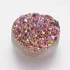 Resin Imitation Druzy Quartz Cabochons RESI-E013-03J-10mm-1