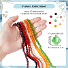 AHADERMAKER 8 Strands 8 Colors Imitation Austrian Crystal 5301 Bicone Beads GLAA-GA0001-90B-2