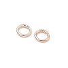 Brass Closed Jump Rings KK-CBA4112-10RG-2