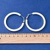 304 Stainless Steel Hoop Earrings for Women EJEW-A125-33S-5