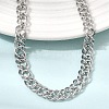 6.5MM 304 Stainless Steel Double Link Chain Necklaces for Women Men SA-CBA37BC-22P-2