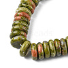 Natural Unakite Beads Strands G-F743-06D-4