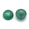 Natural Dyed & Heated Green Onyx Agate Cabochons G-P393-R43-10mm-2